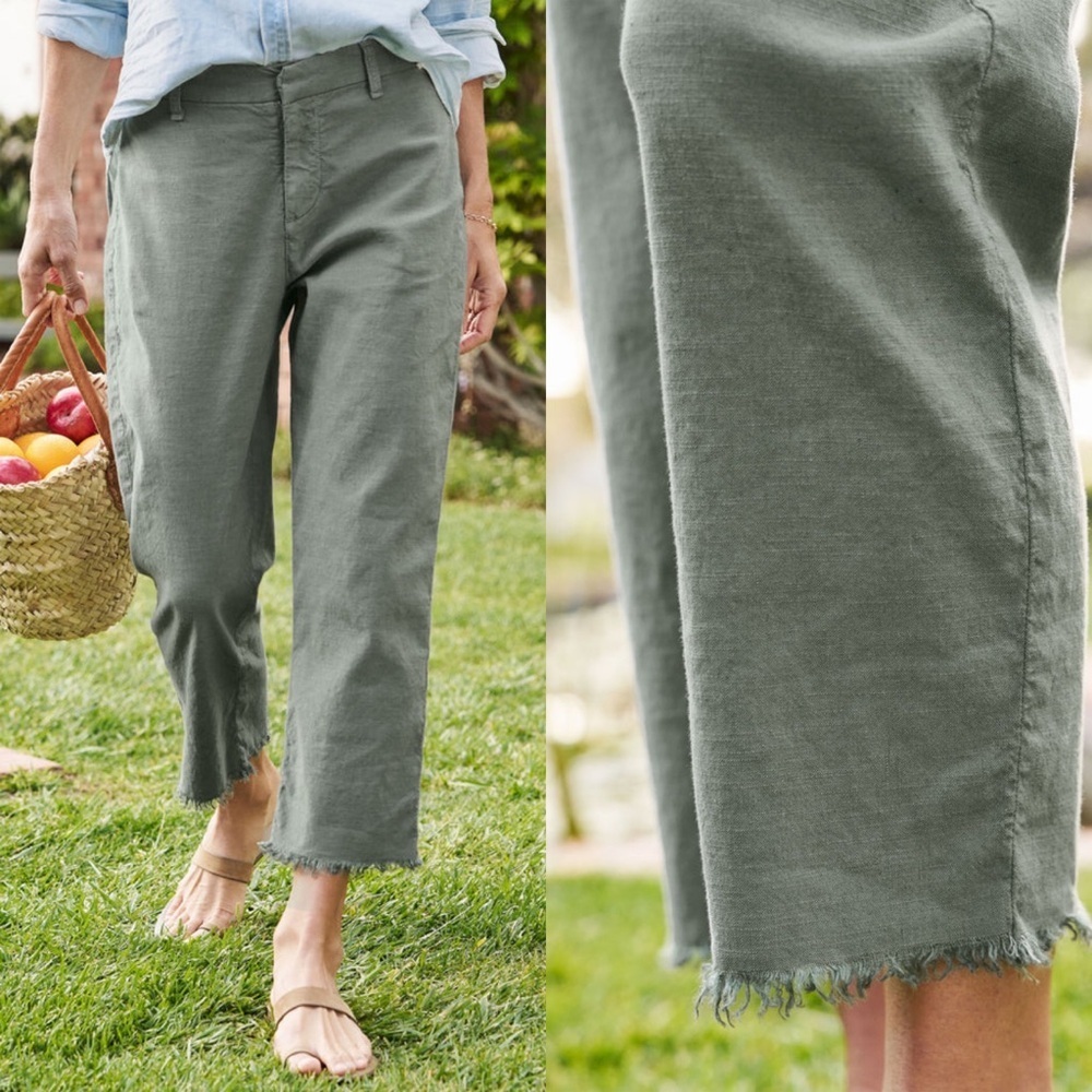 Frank & Eileen‎ Cotton-Flax Wicklow Trousers, Rosemary